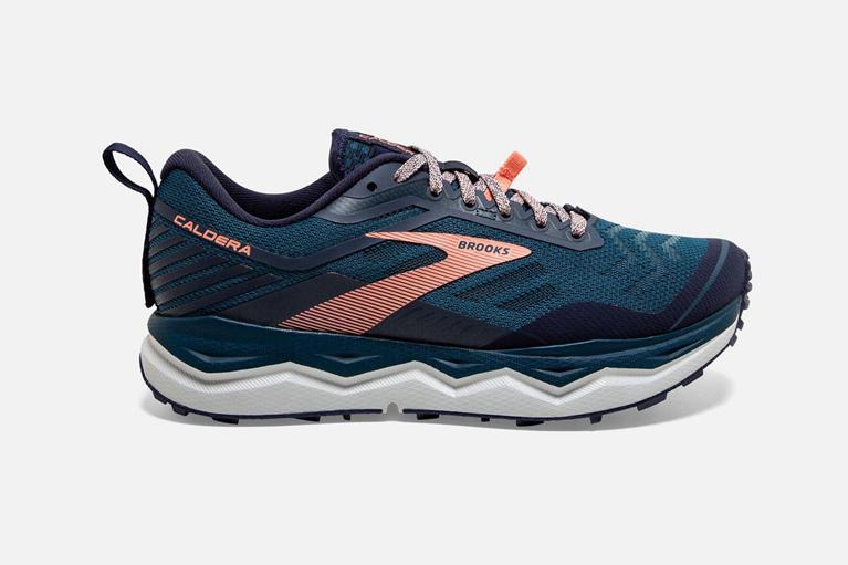 Brooks Caldera 4 Trail Running Shoes - Women's - Multicolor (39284-NRFZ)